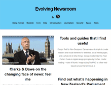 Tablet Screenshot of evolvingnewsroom.co.nz
